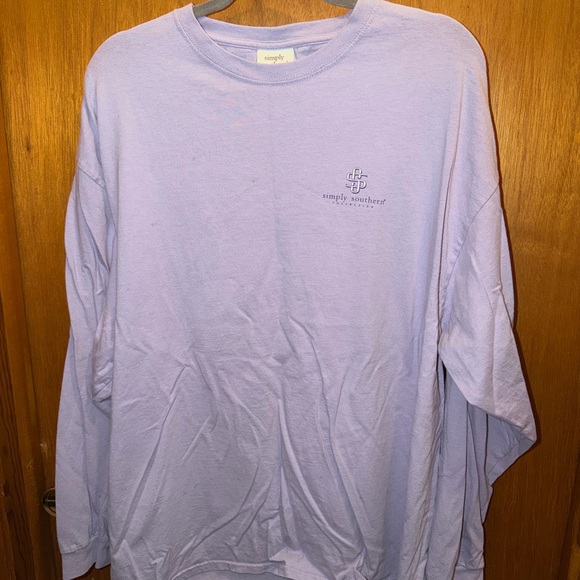 Simply Southern Purple Long Sleeve Shirt women’s size XXL - Picture 2 of 6